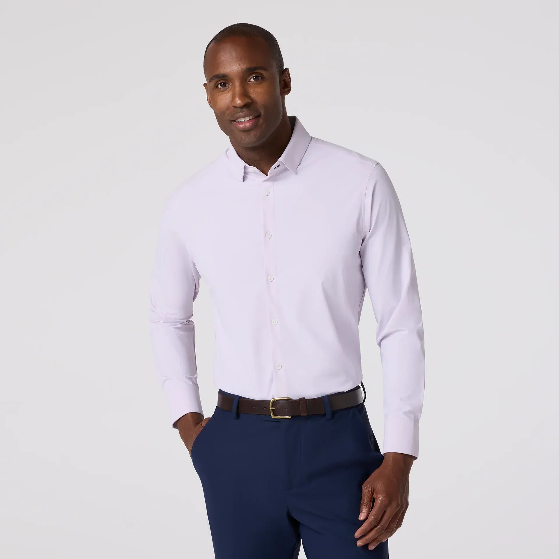 Mizzen + Main Leeward Dress Shirt in Lavender Check – M. Dumas and