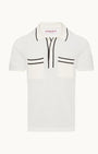 Orlebar Brown Polos WHITE SAND/BLACK / S Keeling Polo
