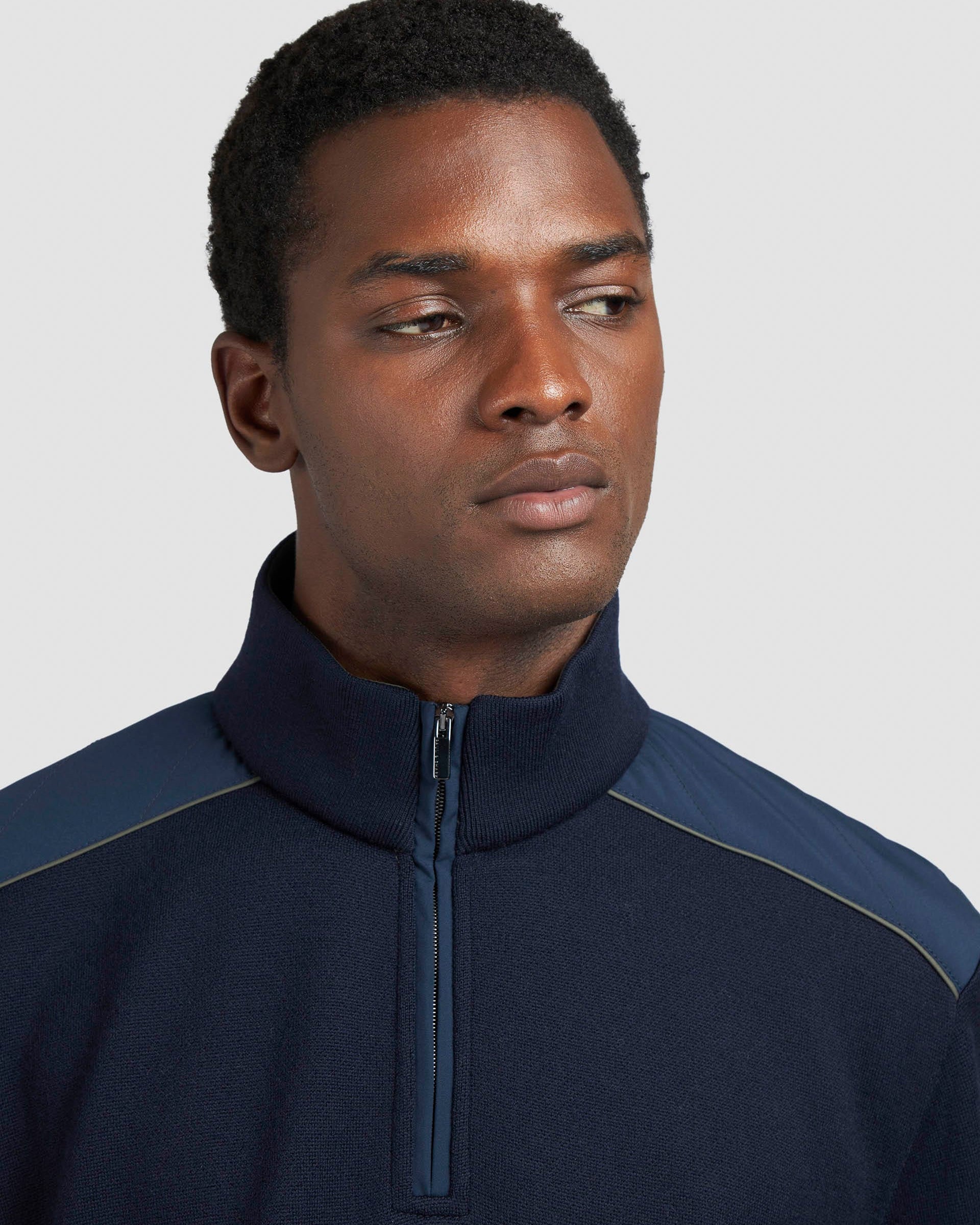 Paul and Shark 1/4 Zip Typhoon Platinum Soft Cool Touch