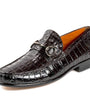 Peter Huber Shoes King Crocodile Bit Loafer