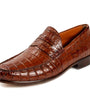 Peter Huber Shoes Texas Crocodile Penny Loafer