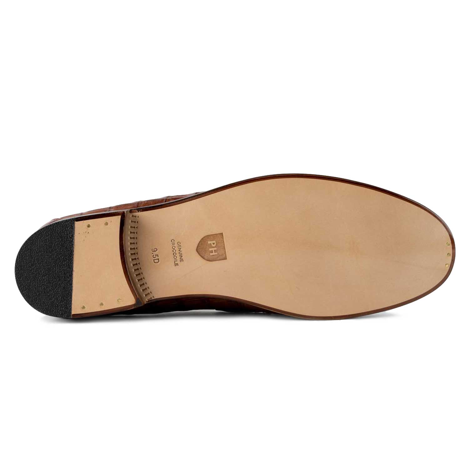 Peter Huber Shoes Texas Crocodile Penny Loafer