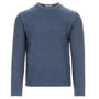 Phil Petter Sweaters DENIM/NATUR / M Doubleface Crew Neck Pullover