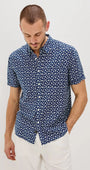 Rails Sport Shirts Carson Shirt - Nervous Leaf Blue