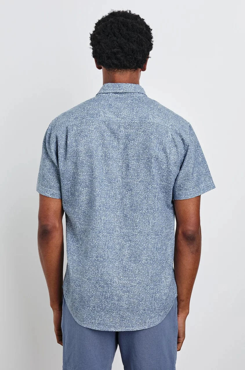 Rails Sport Shirts Fairfax Shirt - Abstract Block Blue