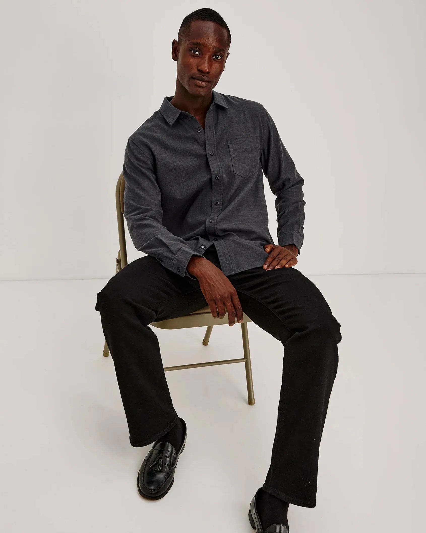 Rails Wyatt Shirt in Midnight Etch