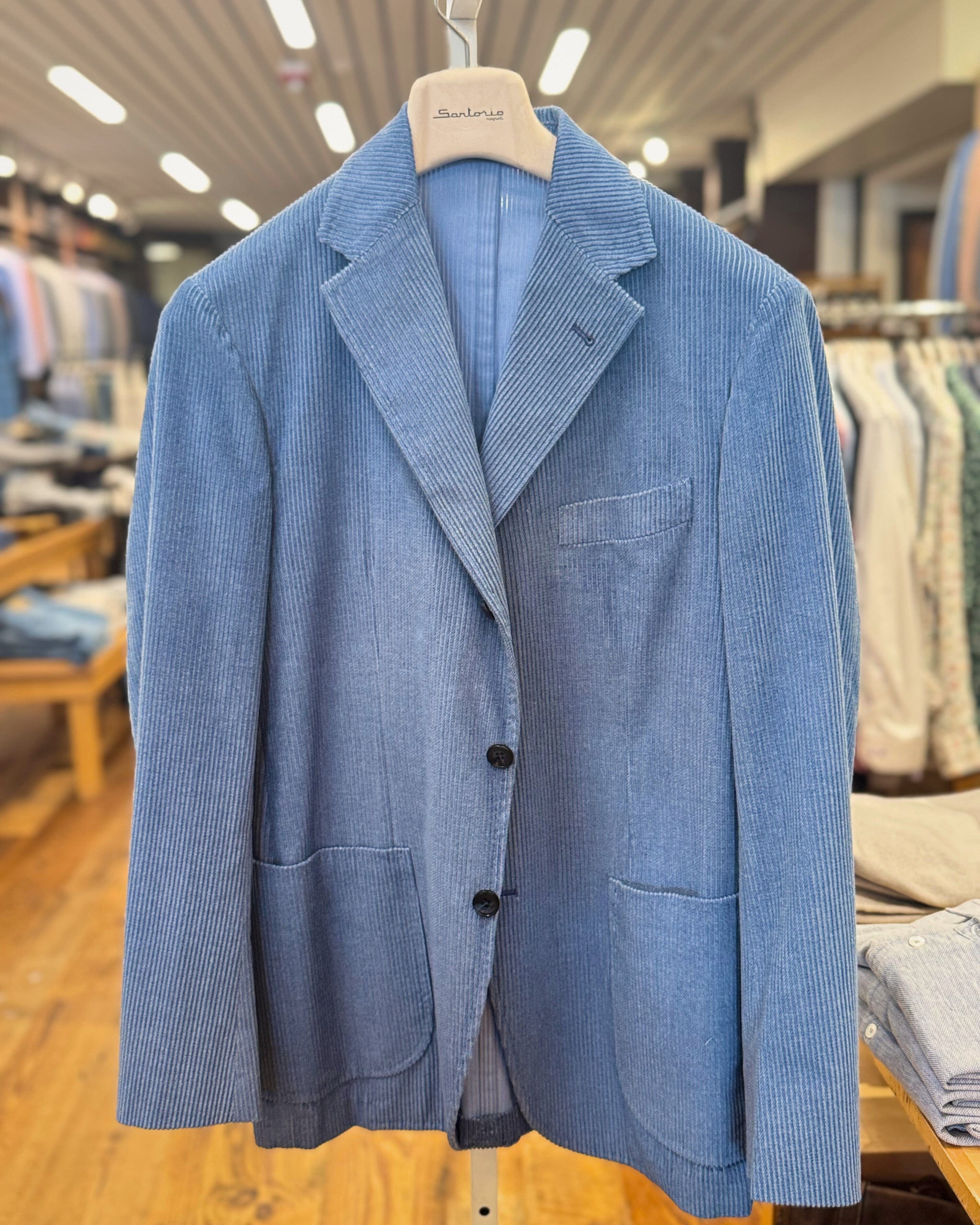 Sartorio Sport Coats US 42 / Blue Sartorio Napoli Jacket - Blue Corduroy