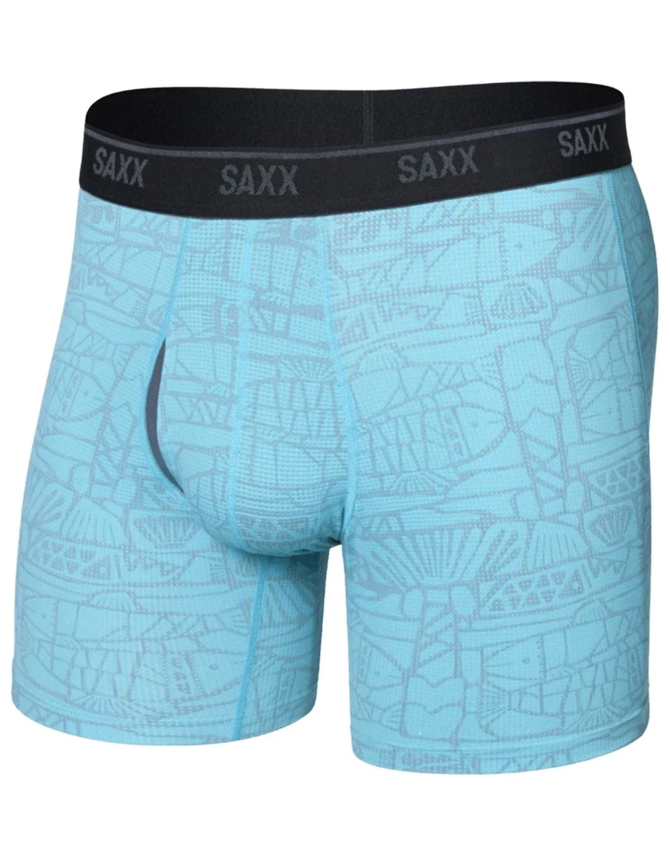 Saxx Underwear Underwear & Sleep Tile Fish - Sea Level / M Quest Quick-Dry Mesh Boxer