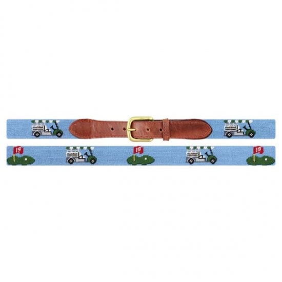 Smathers & Branson Belt Beverage Cart Needlepoint Belt