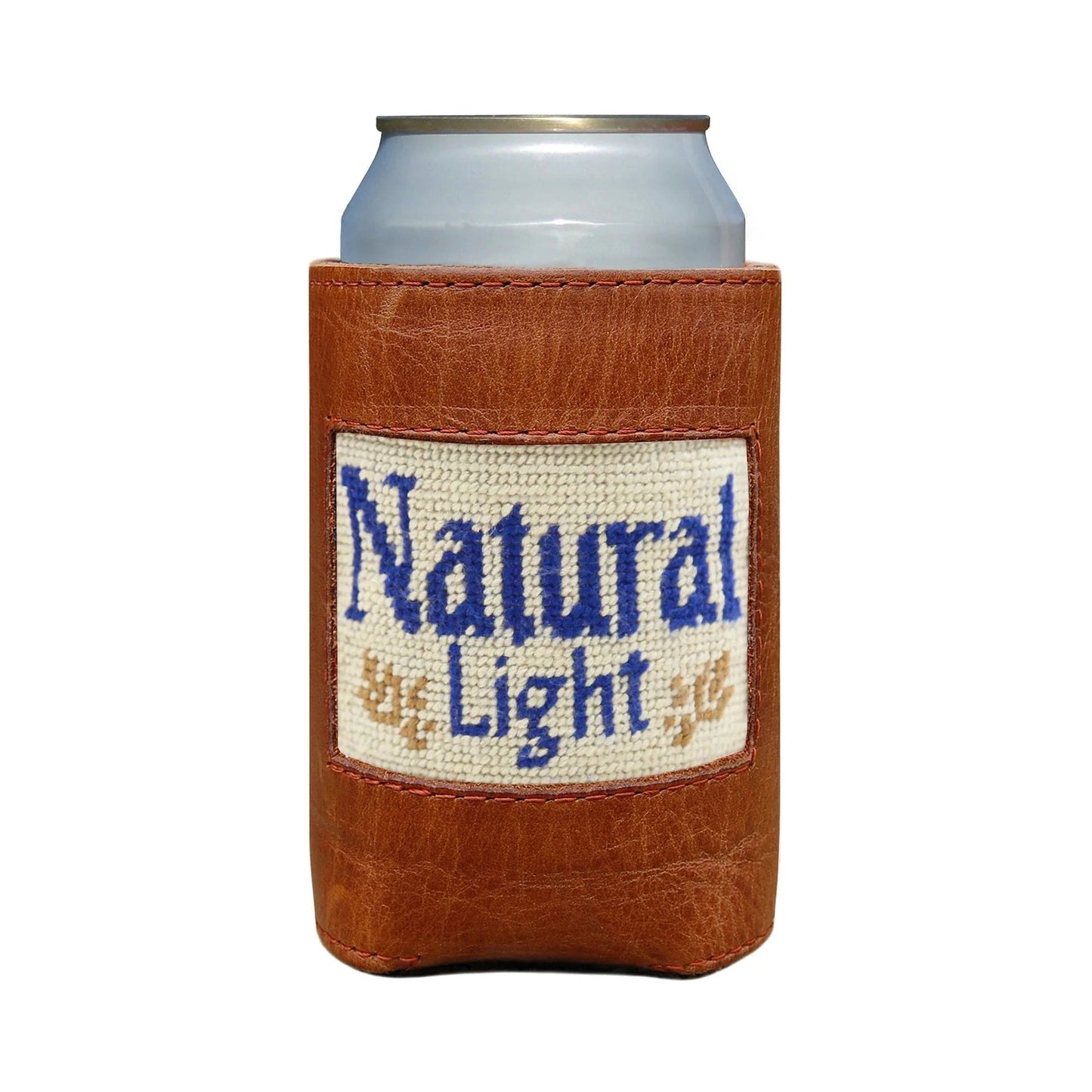 Smathers & Branson Drinkwear Natural Light Can Cooler (Light Khaki)