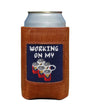 Smathers & Branson Drinkwear Working On My Six Pack Can Cooler (Dark Navy)