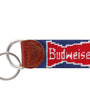 Smathers & Branson Small Leather Goods Budweiser Vintage Bowtie Key Fob (Classic Navy)