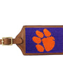 Smathers & Branson Small Leather Goods Clemson Luggage Tag (Purple)