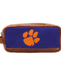 Smathers & Branson Small Leather Goods Clemson Needlepoint Toiletry Bag