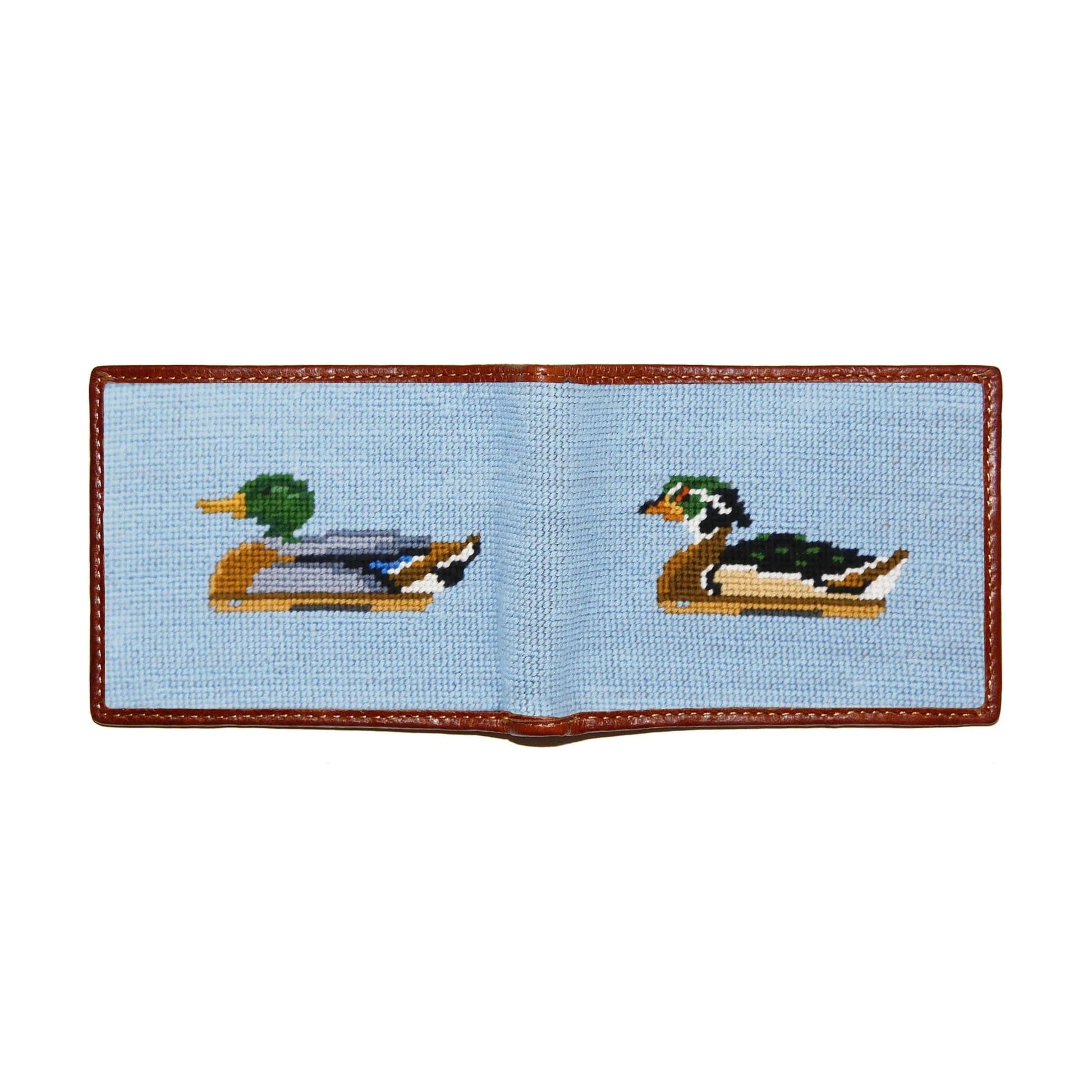 Smathers & Branson Small Leather Goods Duck Decoys Wallet (Antique Blue)
