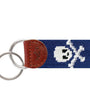 Smathers & Branson Small Leather Goods Jolly Roger Key Fob (Classic Navy)