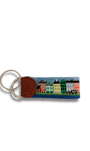 Smathers & Branson Small Leather Goods MULTI Charleston Scene Key Fob
