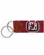 Smathers & Branson Small Leather Goods South Carolina Key Fob (Garnet)