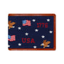 Smathers & Branson Wallets DARK NAVY Americana Pattern Wallet (Dark Navy)
