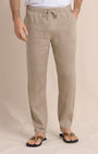 Southern Tide 5-Pockets Summer Bay Linen Pant - Sandstone Khaki