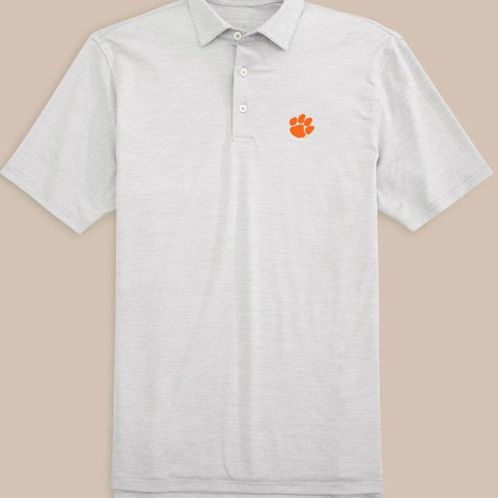 Southern Tide Polos Clemson Tigers Driver Spacedye Polo Shirt