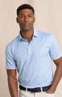 Southern Tide Polos Driver Fin-tastic Catch Printed Polo - Cerulean