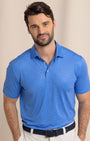 Southern Tide Polos Driver Snazzy Scales Printed Polo - Dazzling Blue