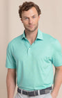 Southern Tide Polos Driver Snazzy Scales Printed Polo - Turtle Green