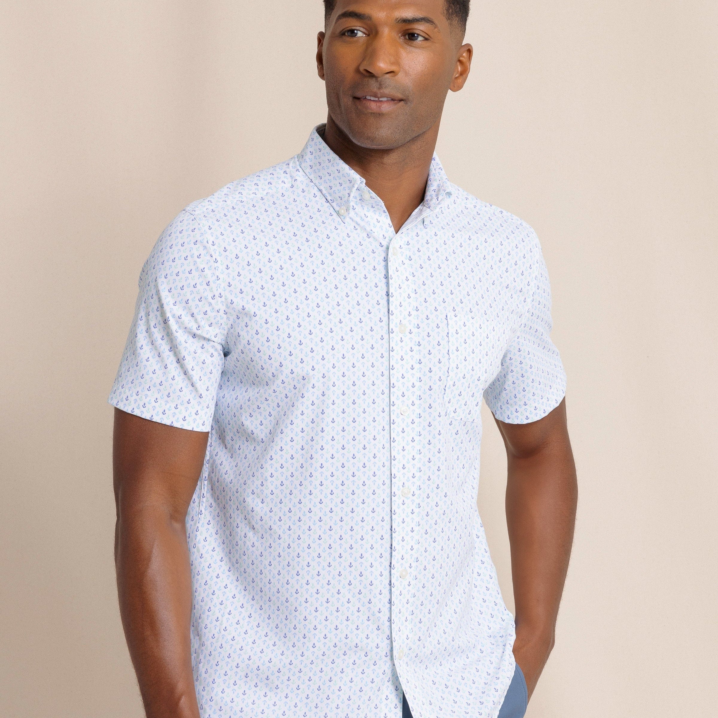 Southern Tide Sport Shirts Anchors Away Sport Shirt