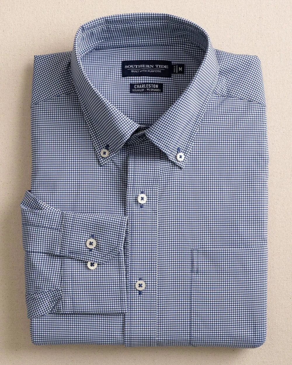 Southern Tide Sport Shirts Micro Gingham brrr Intercoastal Sport Shirt