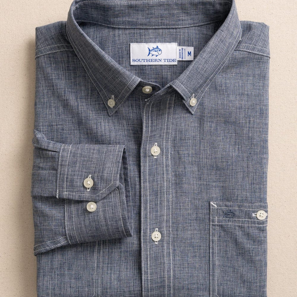 Southern Tide Sport Shirts Seven Seas Blue / S Southern Tide Dock Shirt