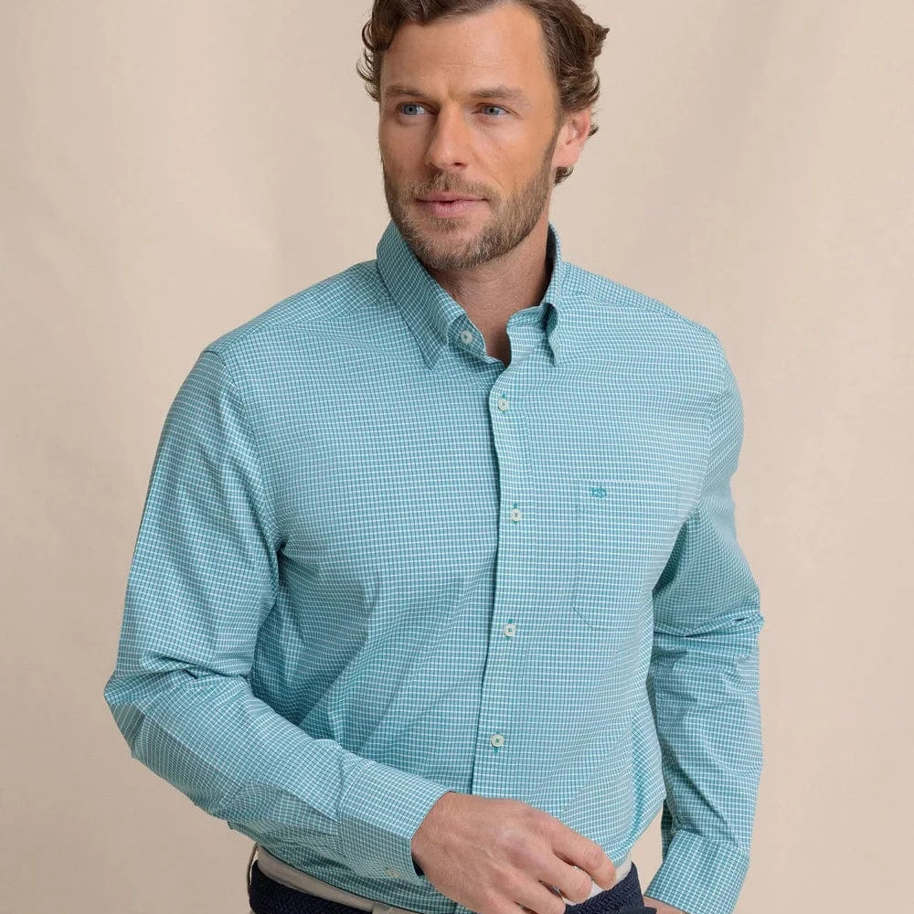 Southern Tide Sport Shirts SPRUCE SHADE / S Crofton Plaid Charleston Sport Shirt