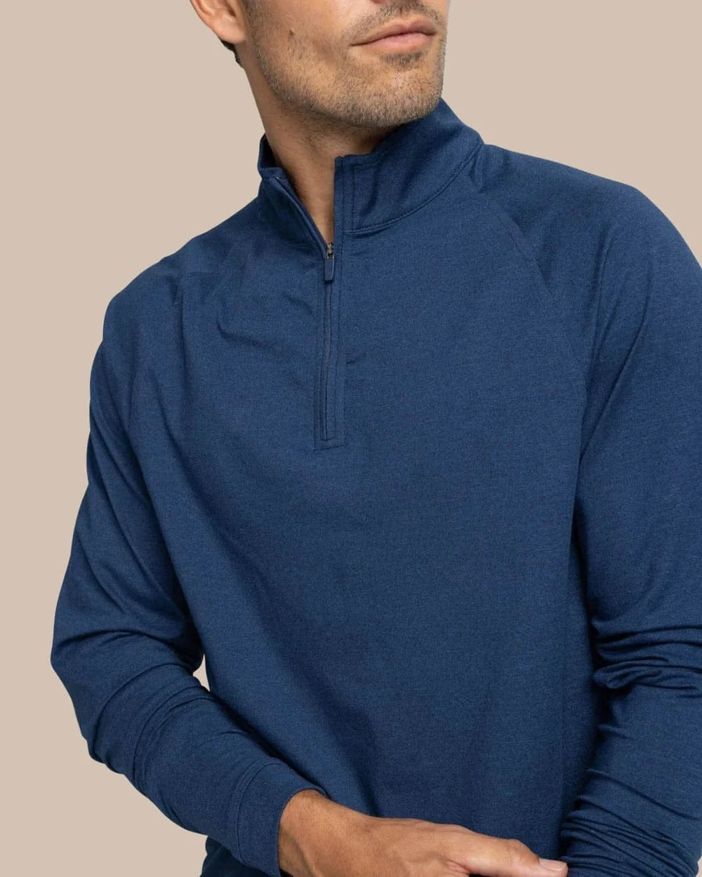 Southern Tide Sweaters Cruiser Heather Quarter Zip Pullover