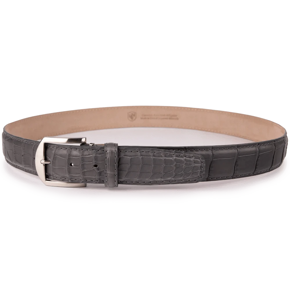 The Luxe Group (LEN) Belt GREY / 40MM American Alligator 40mm Grey