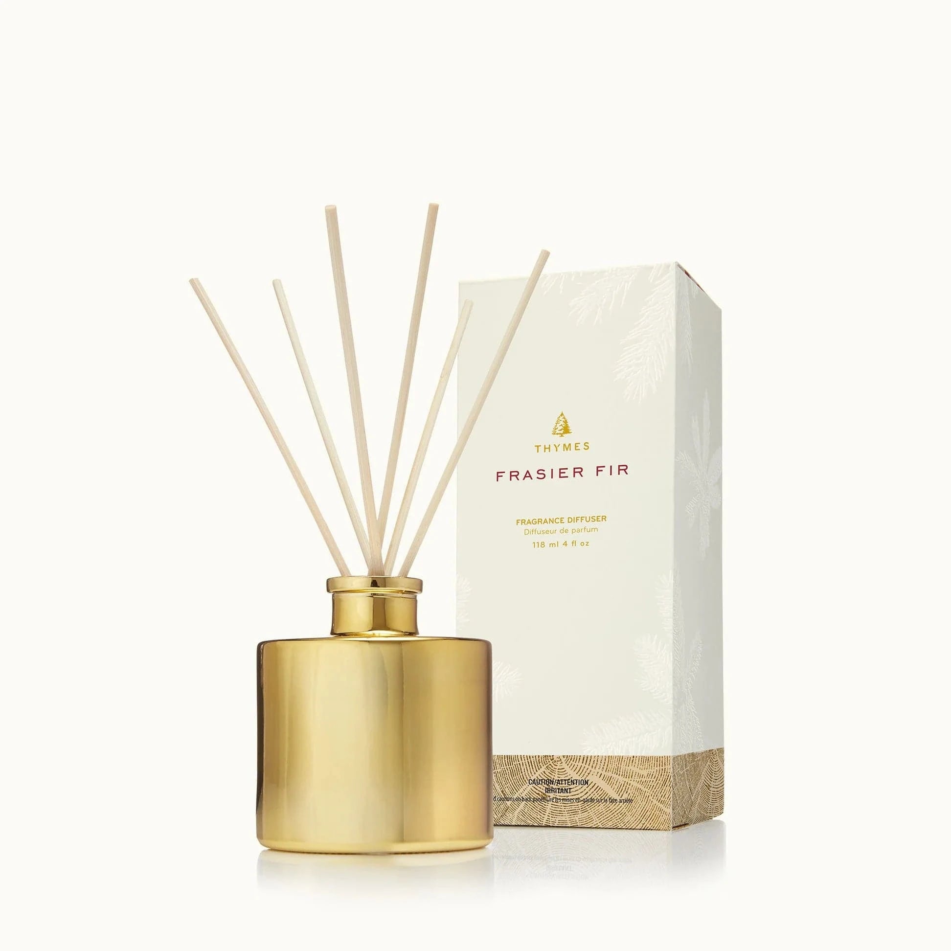 The Thymes Home GOLD / OS Frasier Fir Petite Gold Reed Diffuser