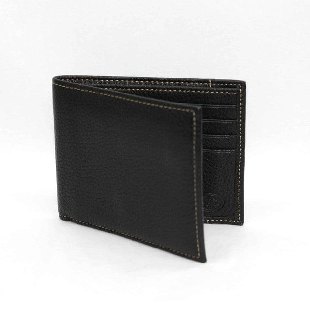 Torino Leather Company Small Leather Goods Black Tumbled Glove Leather Billfold Wallet