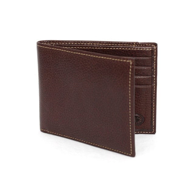 Torino Leather Company Small Leather Goods Brown Tumbled Glove Leather Billfold Wallet