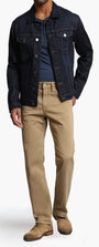 34 Heritage 5-Pockets Charisma Relaxed Straight in Khaki Twill