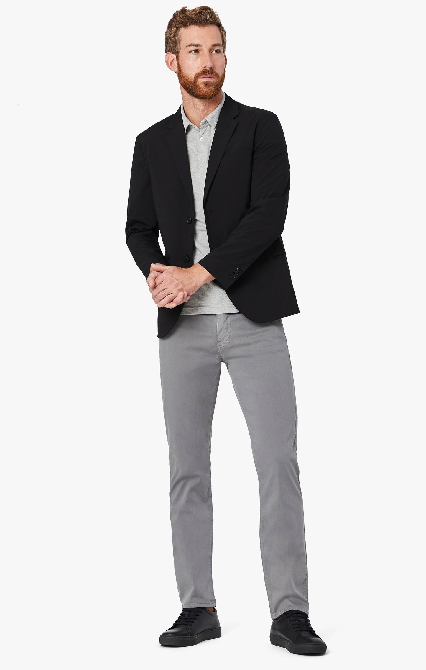 34 Heritage 5-Pockets Courage Straight Leg in Shark Twill