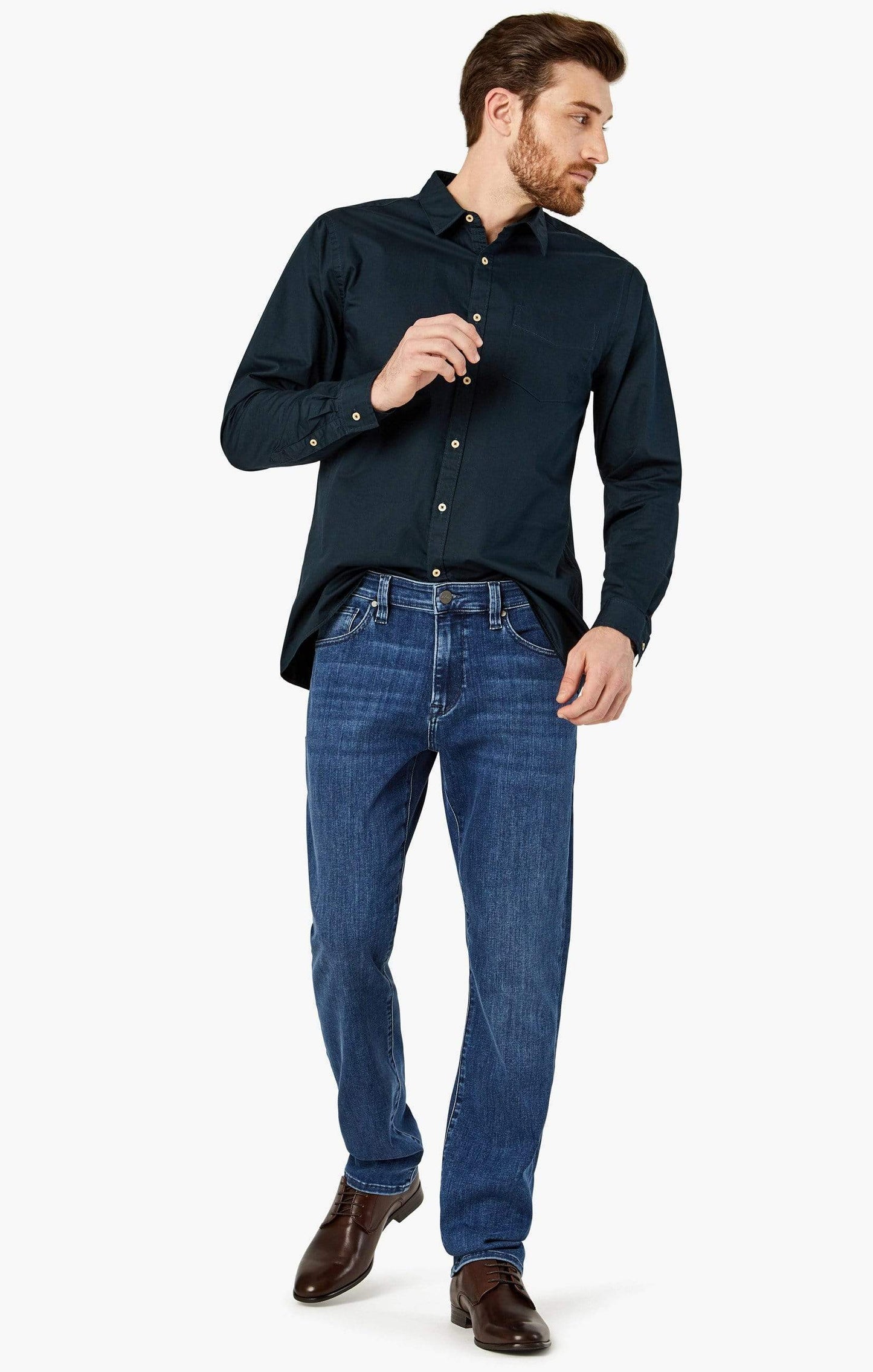 34 Heritage Denim Charisma Classic Straight in Mid Urban