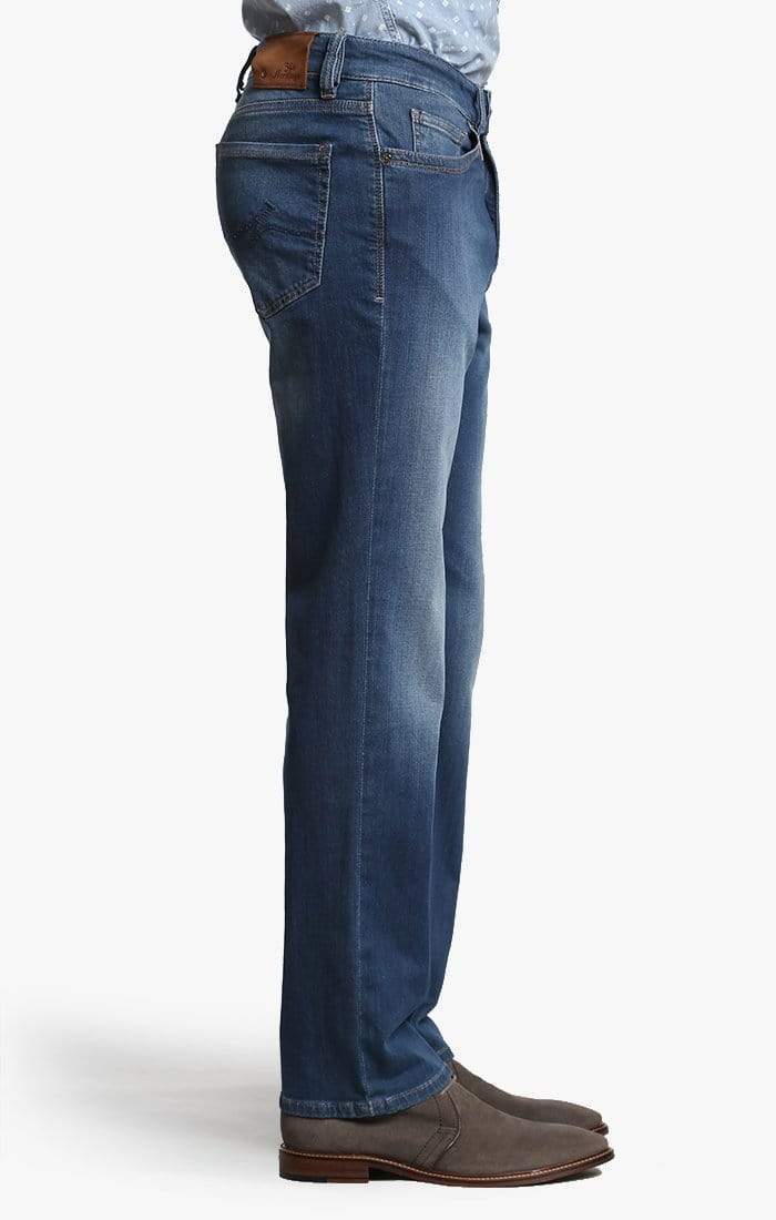 34 Heritage Denim Charisma Relaxed Straight in Mid Cashmere