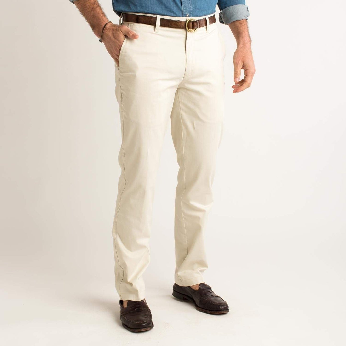 Duck Head Trousers Gold School Chino- Stone