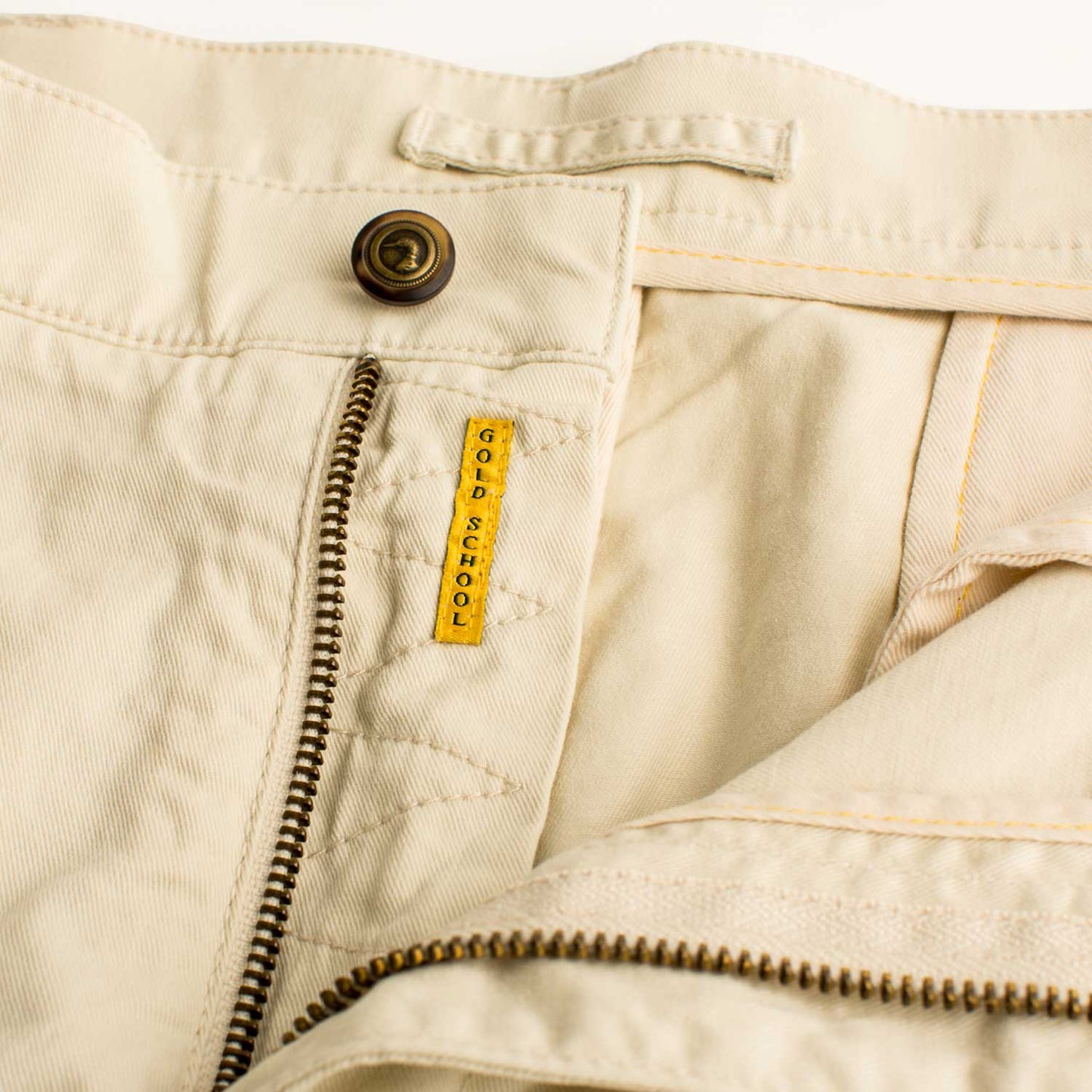 Duck Head Trousers Gold School Chino- Stone
