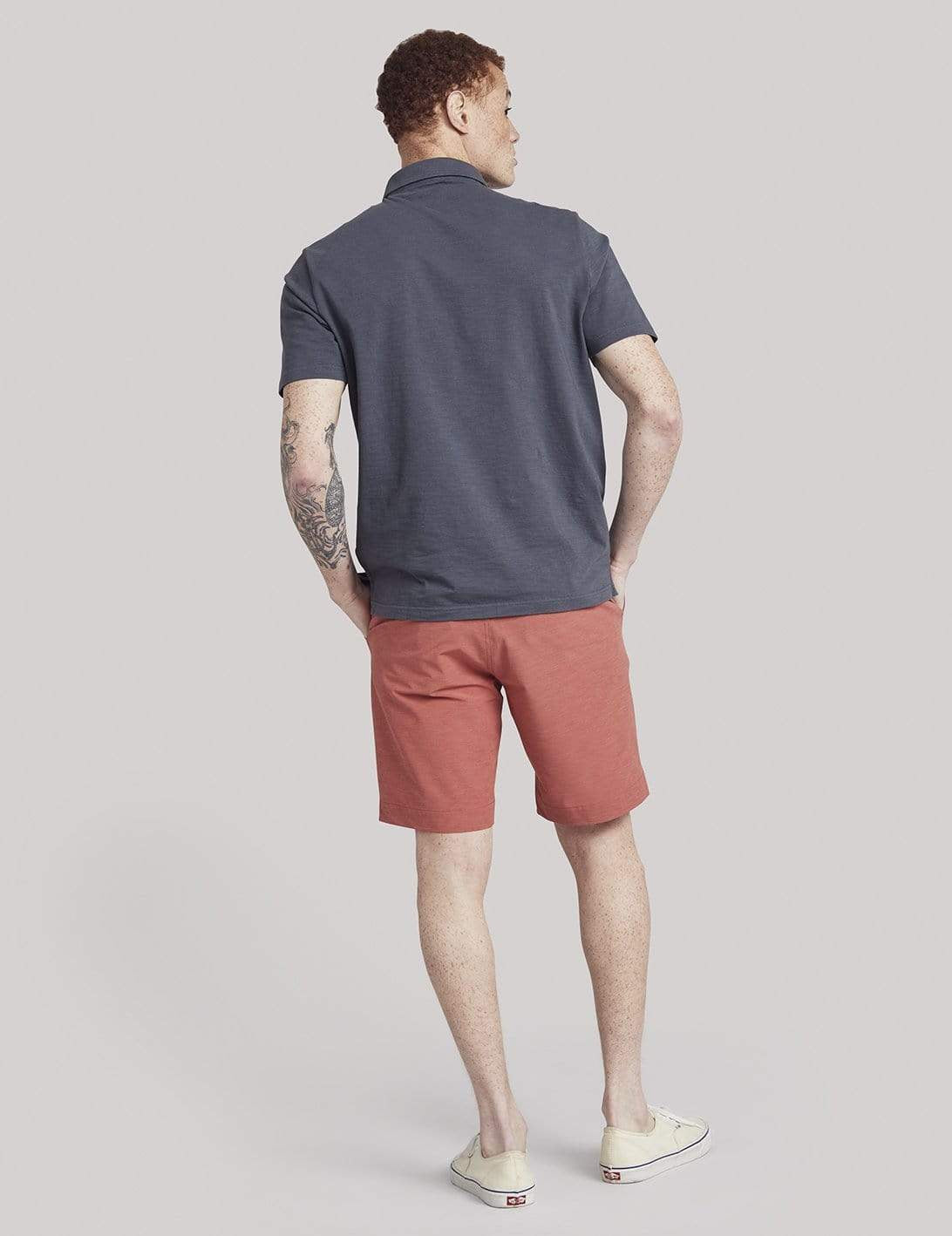 Faherty Polos Sunwashed Polo- Navy