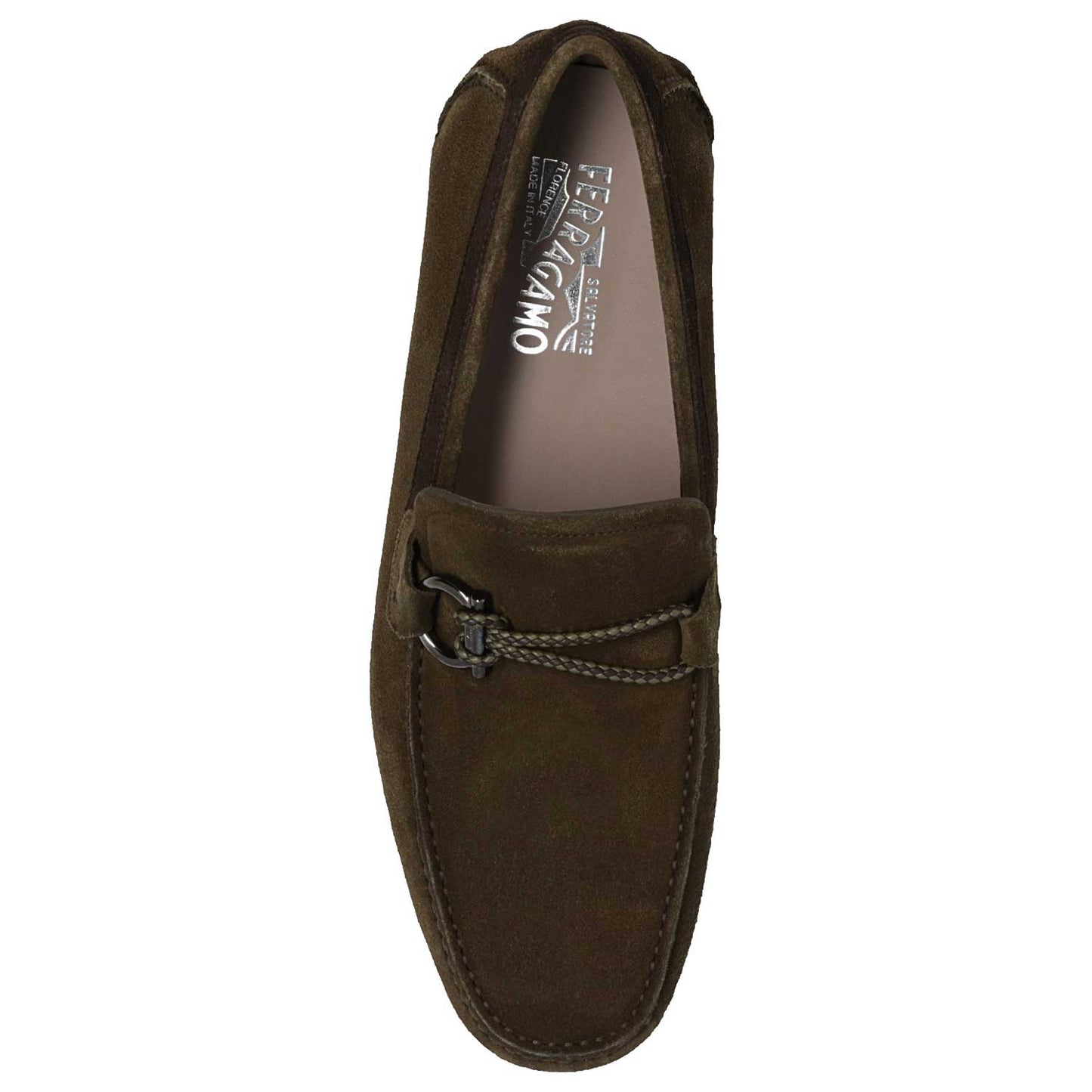 Ferragamo Shoes Front Suede Driver