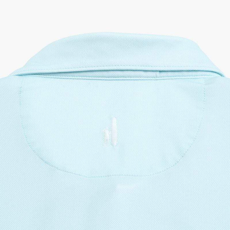 Johnnie O Polos Robben Printed Performance Polo- Gulf Blue