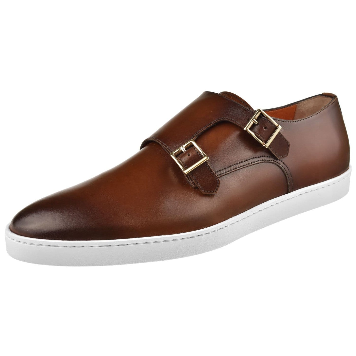 Santoni Shoes Santoni Fremont Double Monk Sneaker Fremont-W2-Brown