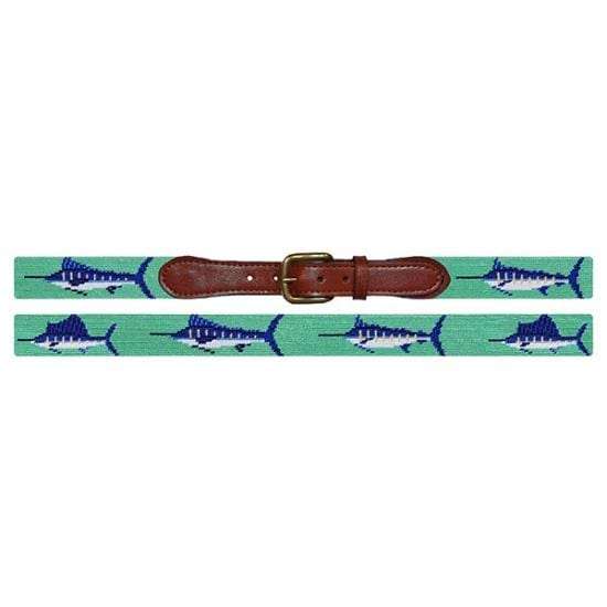 Smathers & Branson Belt Billfish Needlepoint Belt