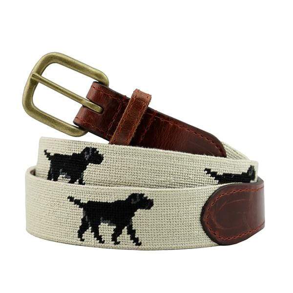 Smathers & Branson Belt Black Lab Needlepoint Belt