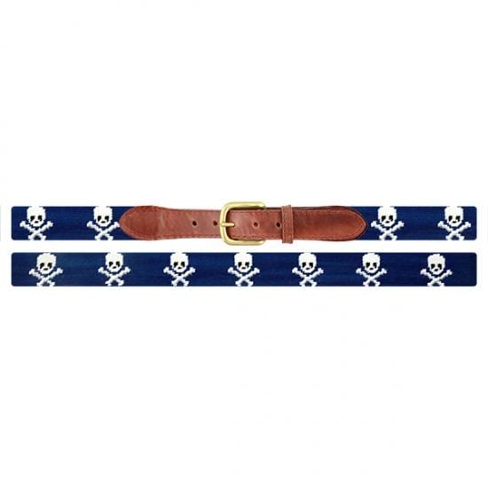 Smathers & Branson Belt Jolly Roger Needlepoint Belt